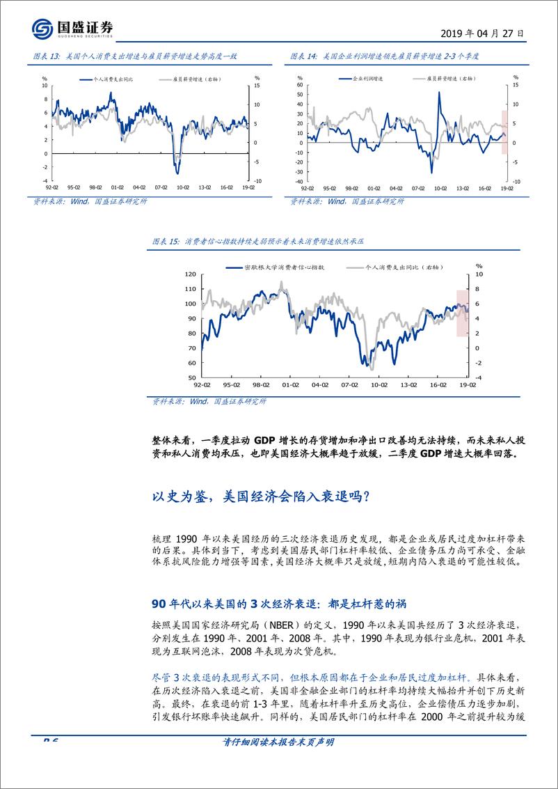 《宏观点评：美国一季度GDP超预期的表与里-20190427-国盛证券-12页》 - 第7页预览图