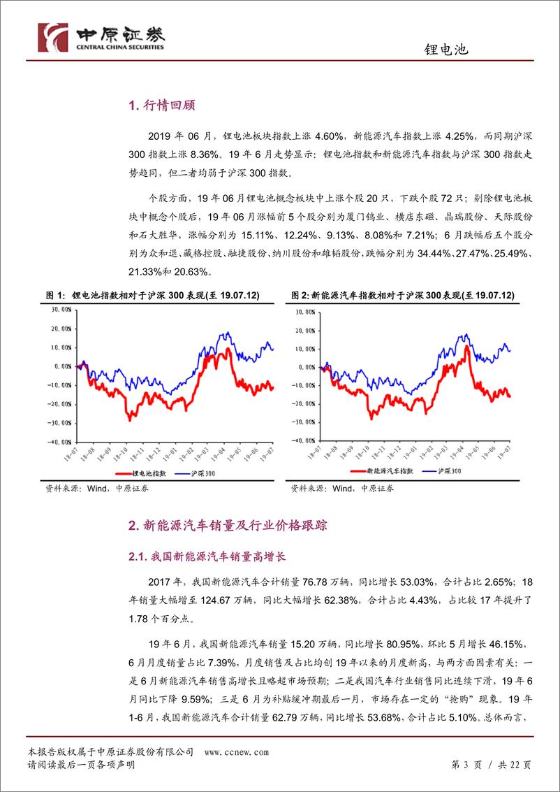 《锂电池行业月报：销量略超预期，关注绩优标的-20190715-中原证券-22页》 - 第4页预览图