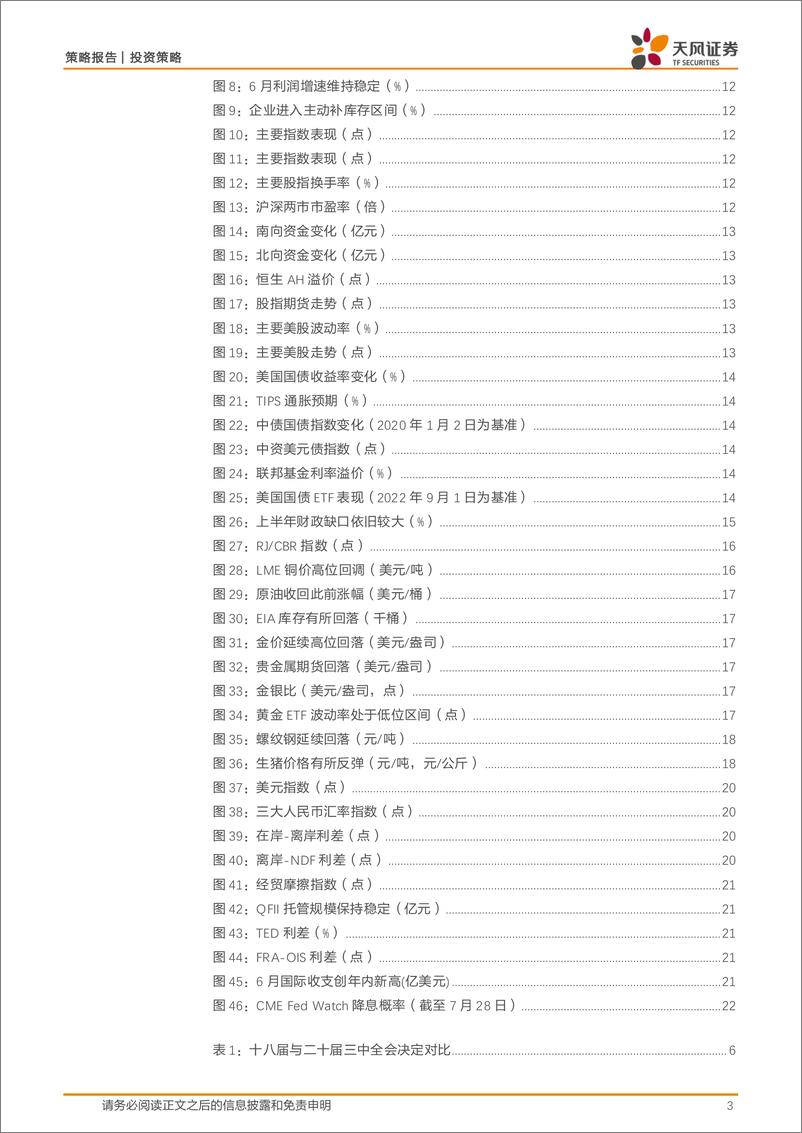 《政策与大类资产配置月观察：学习三中决定说明，推进全面深化改革-240730-天风证券-23页》 - 第3页预览图