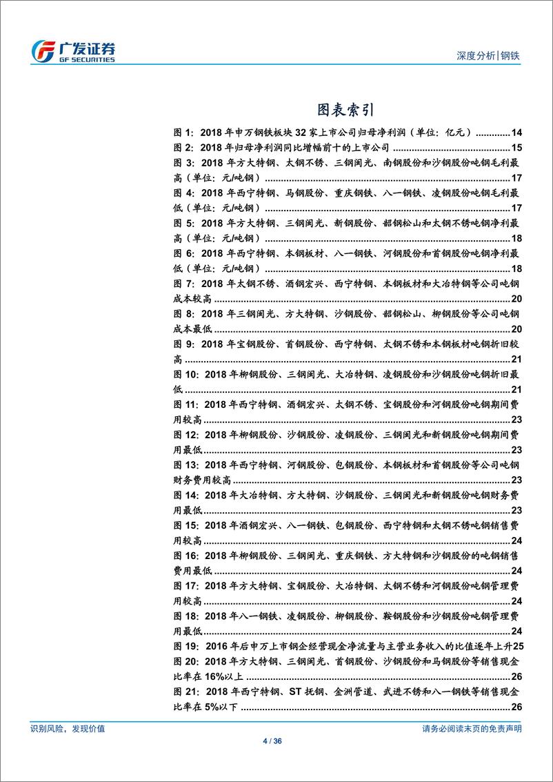 《钢铁行业财务分析系列之十三：2018年年报，总净利创新高，资产负债率降至57%、9家钢企分红率超50%-20190505-广发证券-36页》 - 第5页预览图