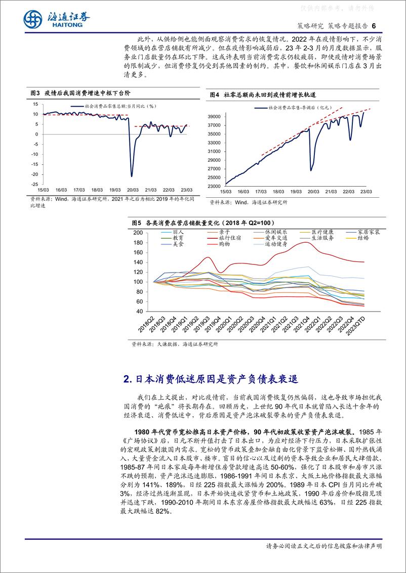 《海通证券-策略专题报告，中国消费的韧性：没有日本式资产负债表衰退-230507》 - 第6页预览图