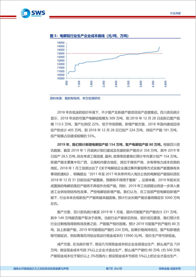 《电解铝行业深度报告：供给过剩压力缓慢消化，铝价2019年筑底或小幅反弹-20190225-申万宏源-17页》 - 第8页预览图