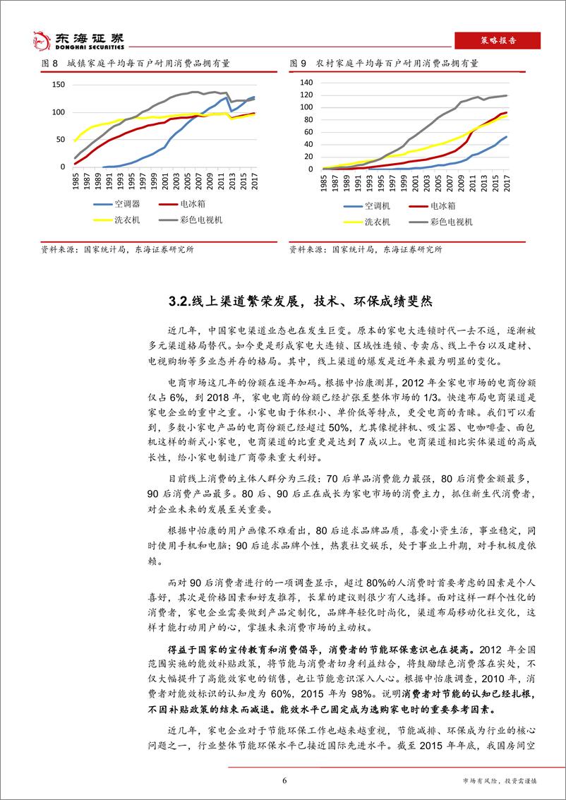 《2019年下半年家电行业投资策略：关注消费升级及高增长细分品类-20190525-东海证券-12页》 - 第7页预览图