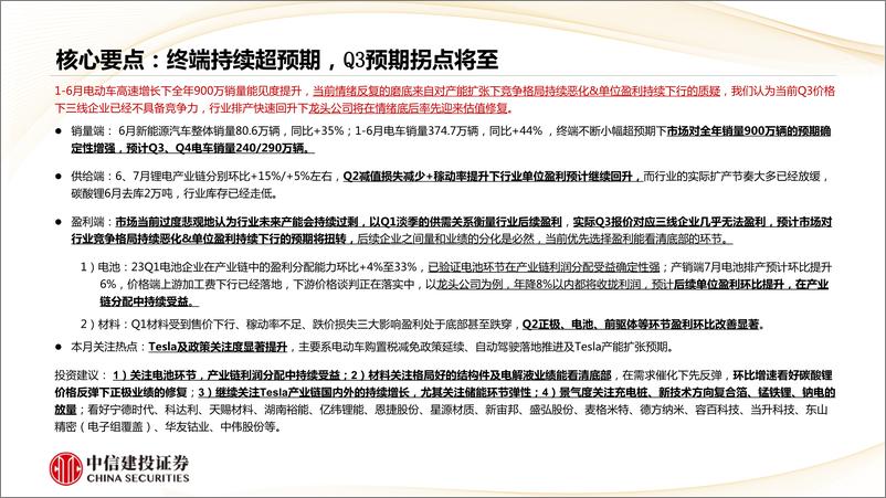 《锂电行业产业链跟踪月报：终端持续超预期，Q3预期拐点将至-20230718-中信建投-59页》 - 第3页预览图