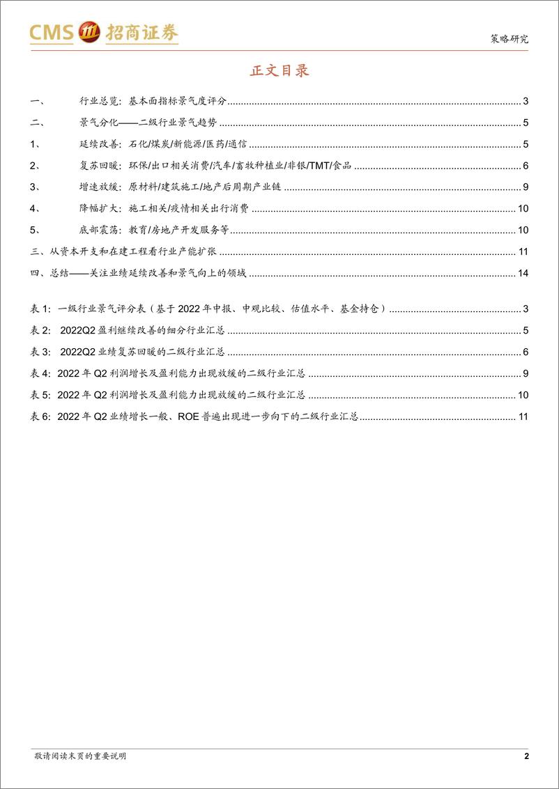 《A股2022Q2深度分析之二：基于2022年中报的行业景气度评估-20220909-招商证券-16页》 - 第3页预览图