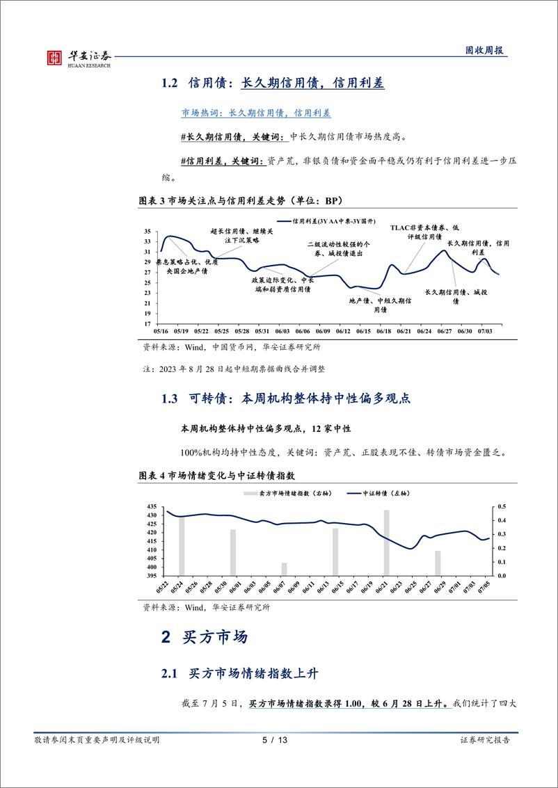 《债市情绪面：截至重启正回购前，卖方转为看震荡-240708-华安证券-13页》 - 第5页预览图