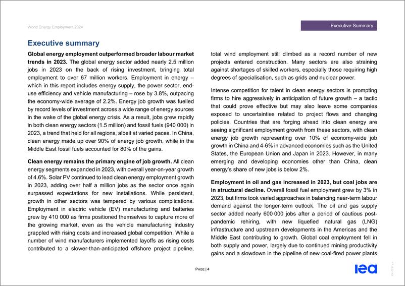 《2024年世界能源产业就业报告（英文版）-IEA国际能源署-129页》 - 第5页预览图