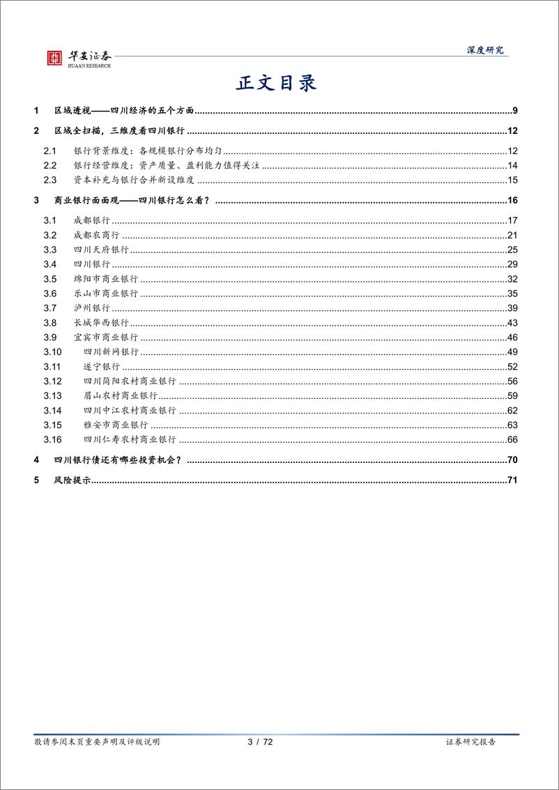 《银行地方志（四）：四川区域性银行全景图-20220904-华安证券-72页》 - 第4页预览图