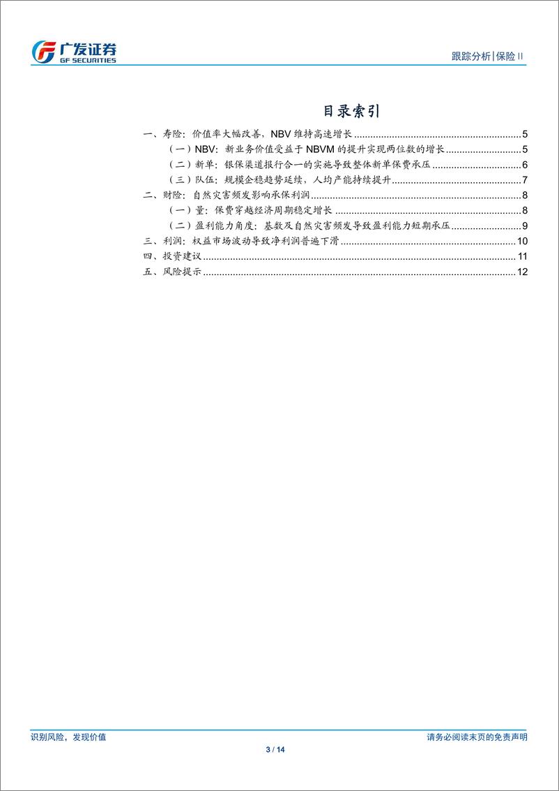 《保险行业2024年1季报总结：价值率大幅提升，利润增速优于预期》 - 第3页预览图