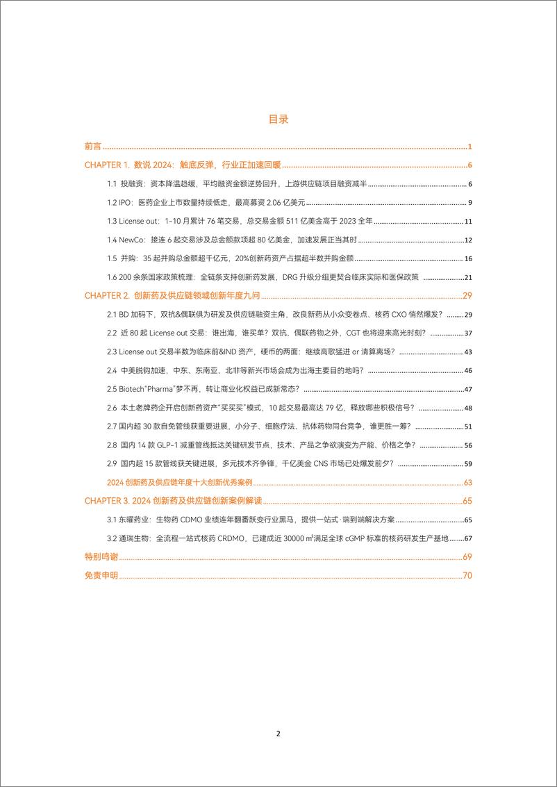 《2024创新药及供应链年度创新白皮书》 - 第3页预览图