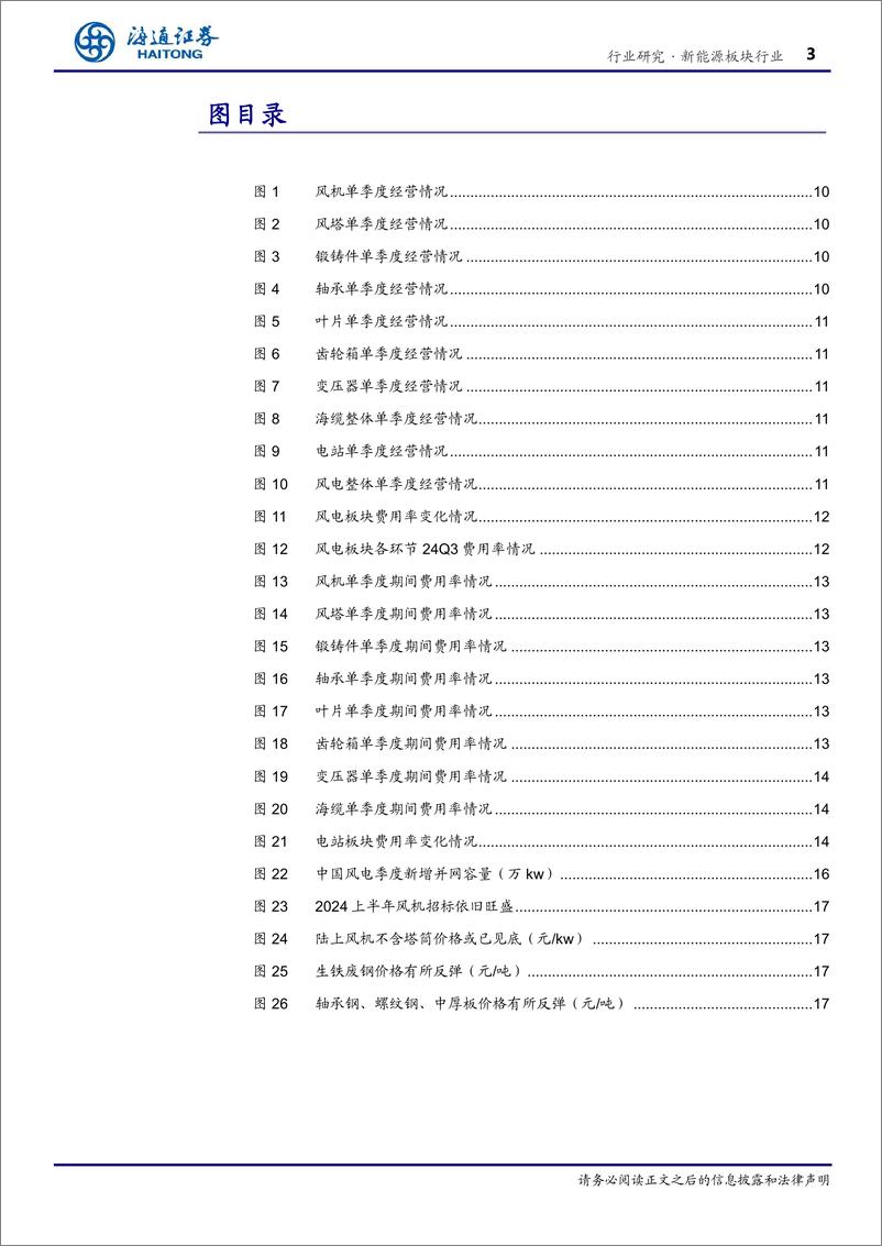 《新能源板块行业专题报告风电2024三季报总结：陆风招标大增，海风将迎来新一轮成长周期-241129-海通证券-19页》 - 第3页预览图