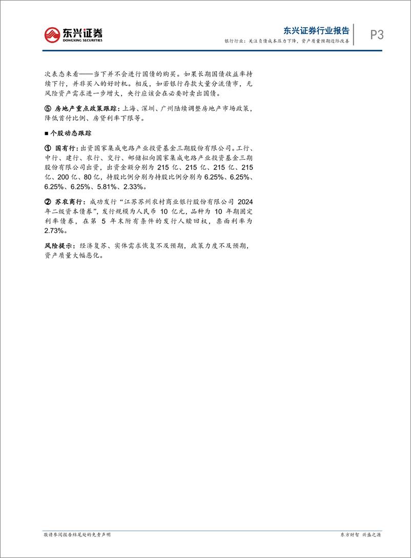 《银行业跟踪：关注负债成本压力下降，资产质量预期边际改善-240604-东兴证券-12页》 - 第3页预览图