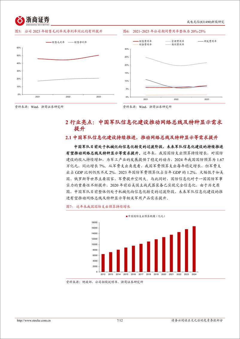 《成电光信(831490)新股报告：军用网络总线和特种显示“小巨人”-240808-浙商证券-12页》 - 第7页预览图