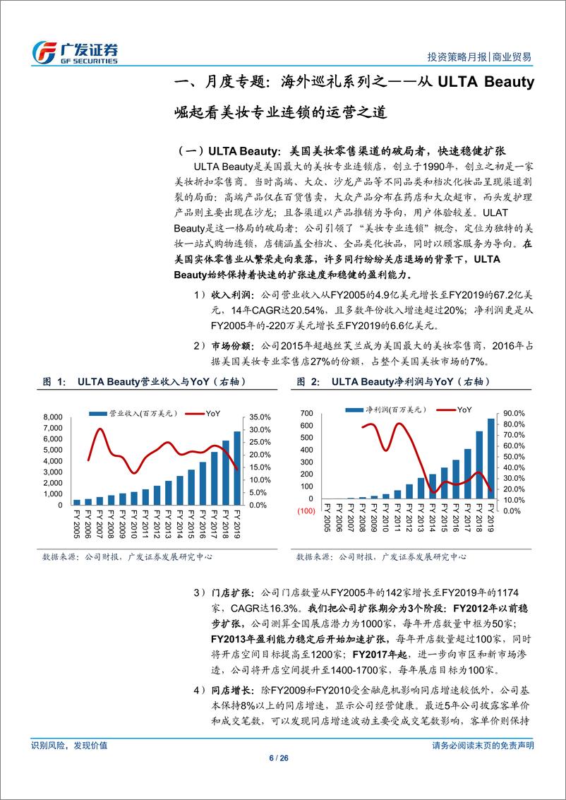 《商业贸易行业投资月报：海外巡礼系列之~从ULTBeauty崛起看美妆专业连锁的运营之道-20190331-广发证券-26页》 - 第7页预览图