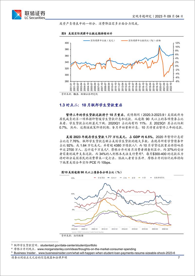 《美国居民超储耗尽、学贷重启是否意味着弱消费在即？-20230904-联储证券-17页》 - 第8页预览图