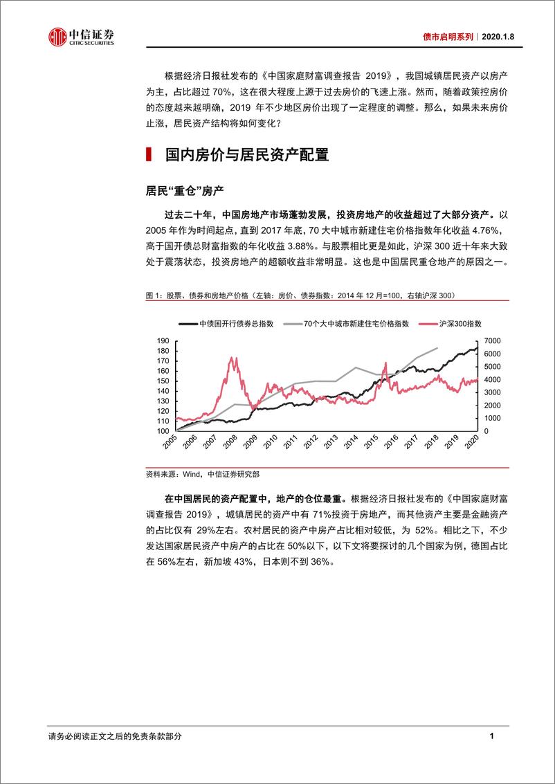 《债市启明系列：如果房价止涨，居民资产何去何从？-20200108-中信证券-24页》 - 第5页预览图