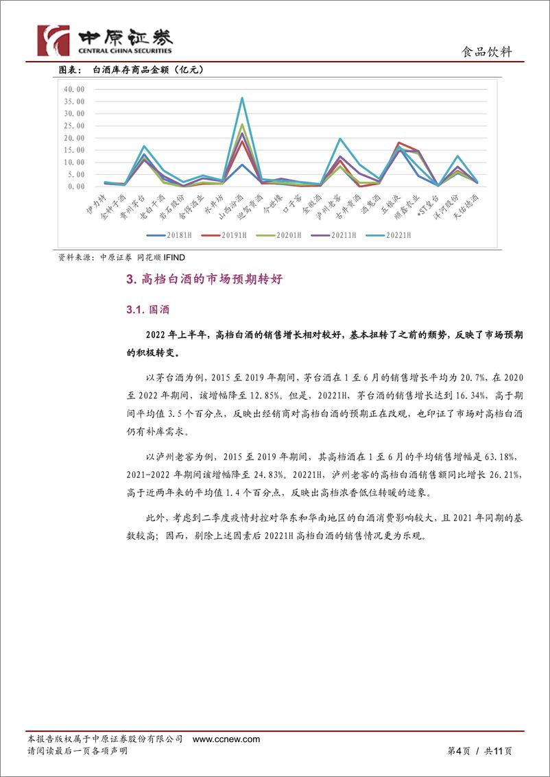 《食品饮料行业白酒202213Q业绩分析及四季度投资策略：白酒三季度销售延续良好稳增势头》 - 第4页预览图