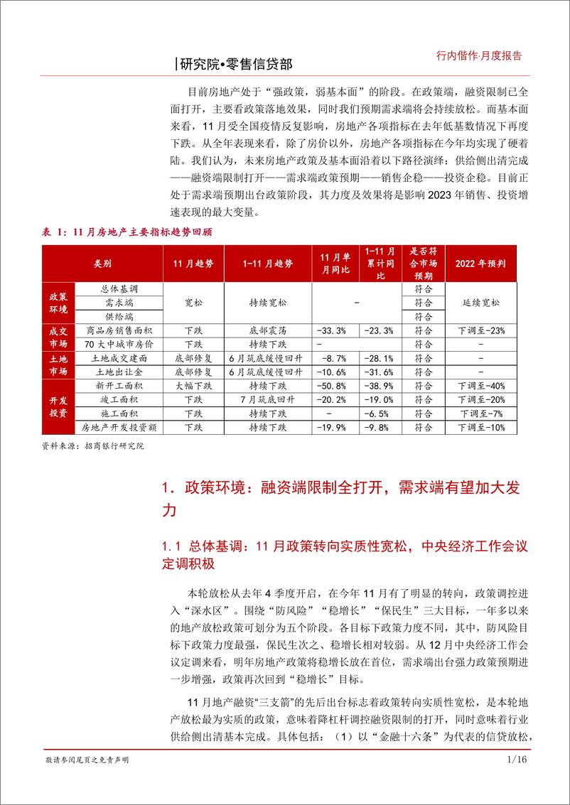 《房地产行业2022年11月报：基本面持续底部震荡，政策力度进一步加大可期-20221226-招商银行-20页》 - 第5页预览图