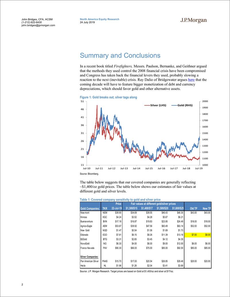 《J.P. 摩根-美股-贵金属行业-黄金的季节性回归，而银则表现混沌-2019.7.24-30页》 - 第3页预览图
