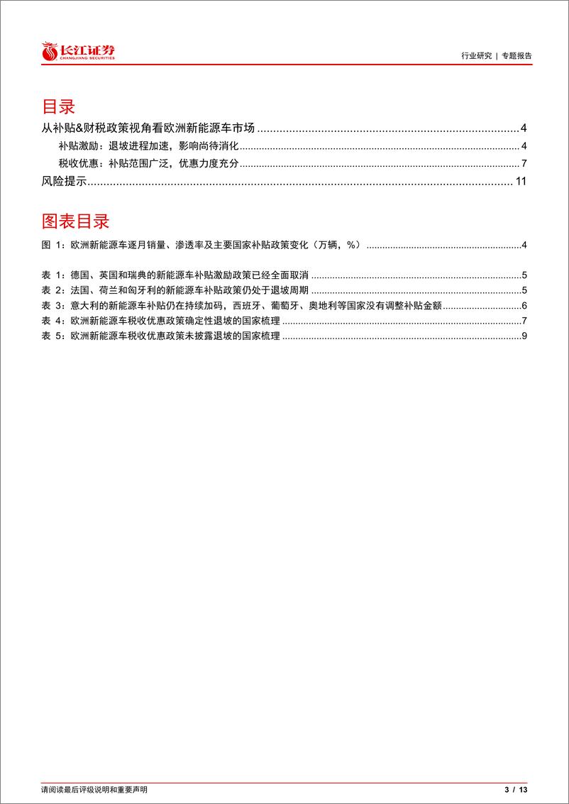 《电气设备行业：欧洲新能源车补贴、财税政策梳理-240714-长江证券-13页》 - 第3页预览图