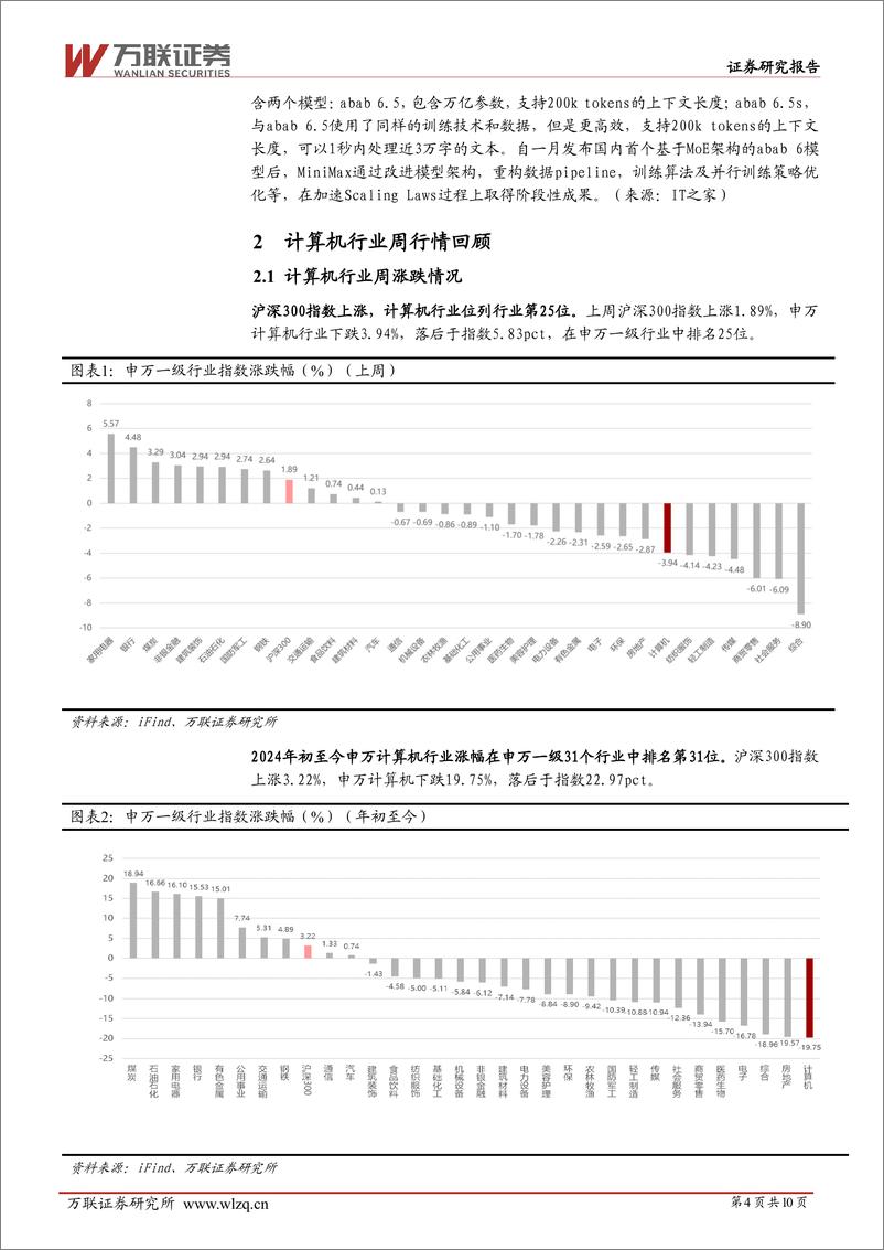 《20240422-万联证券-计算机行业周观点_Meta发布Llama3_世界数字技术院首次发布大模型安全国际标准_10页_1mb》 - 第4页预览图