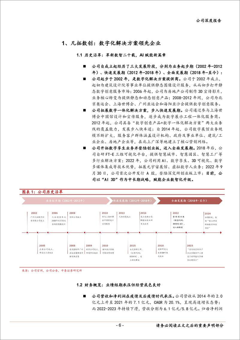 《凡拓数创(301313)AI＋3D能力禀赋，打造低空经济数字生态-240725-中泰证券-33页》 - 第6页预览图