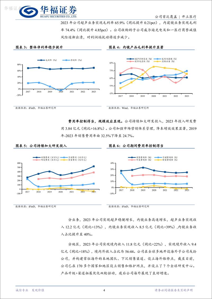 《华福证券-开立医疗-300633-国产软镜龙头，超声＋内镜＋微外平台化打开天花板》 - 第4页预览图