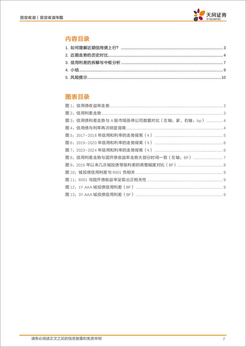 《固定收益定期：关于近期信用定价的思考-241104-天风证券-11页》 - 第2页预览图