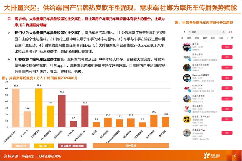 《天风证券-摩托车行业深度_大排量强势进击__品牌出海_迈向全球市场》 - 第8页预览图