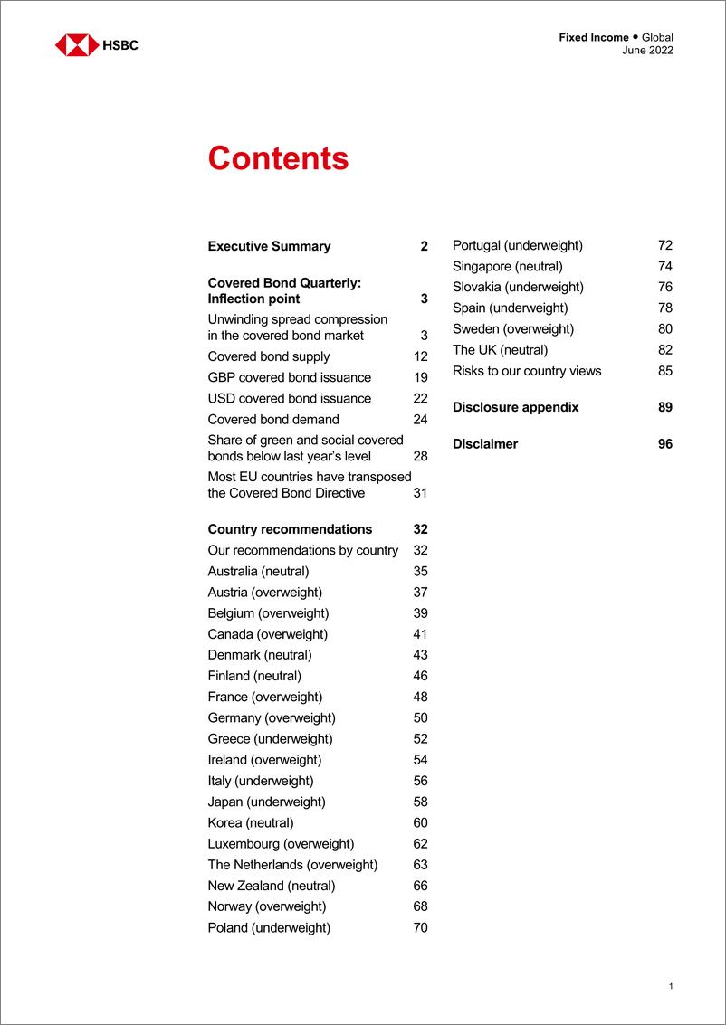 《HSBC-全球投资策略-担保债券季报：拐点-2022.6-98页》 - 第3页预览图