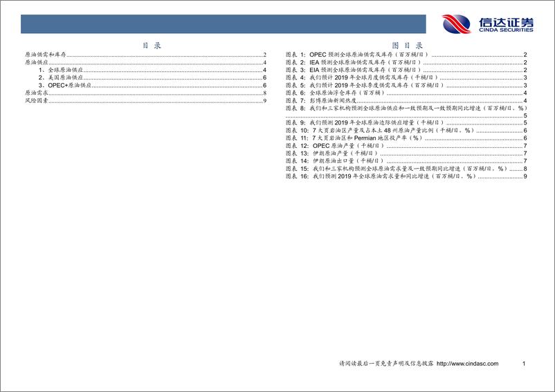 《石油开采行业月报：EIA下调全球日供应41万桶，三季度库存或下降？-20190528-信达证券-13页》 - 第4页预览图