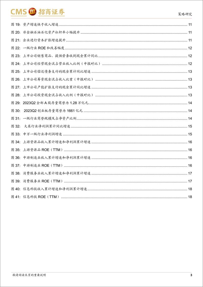 《A股2023年中报业绩深度分析之一：中报要点解读，盈利底部已现，关注中游制造、医药、TMT 等业绩修复机会-20230831-招商证券-20页》 - 第4页预览图