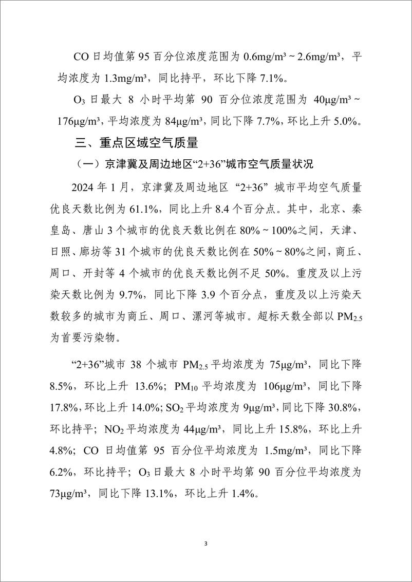 《2024年1月全国城市空气质量报告-15页》 - 第4页预览图