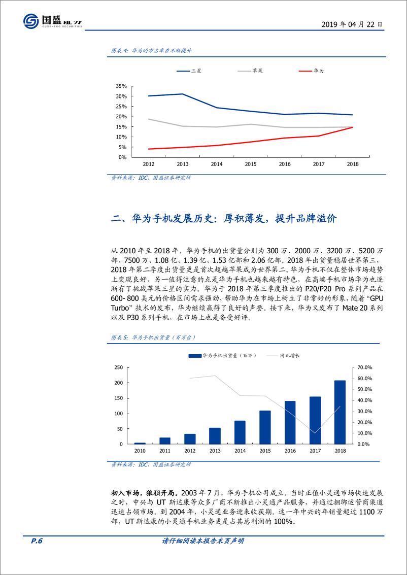 《不一样的华为手机-20190422-国盛证券-48页》 - 第7页预览图