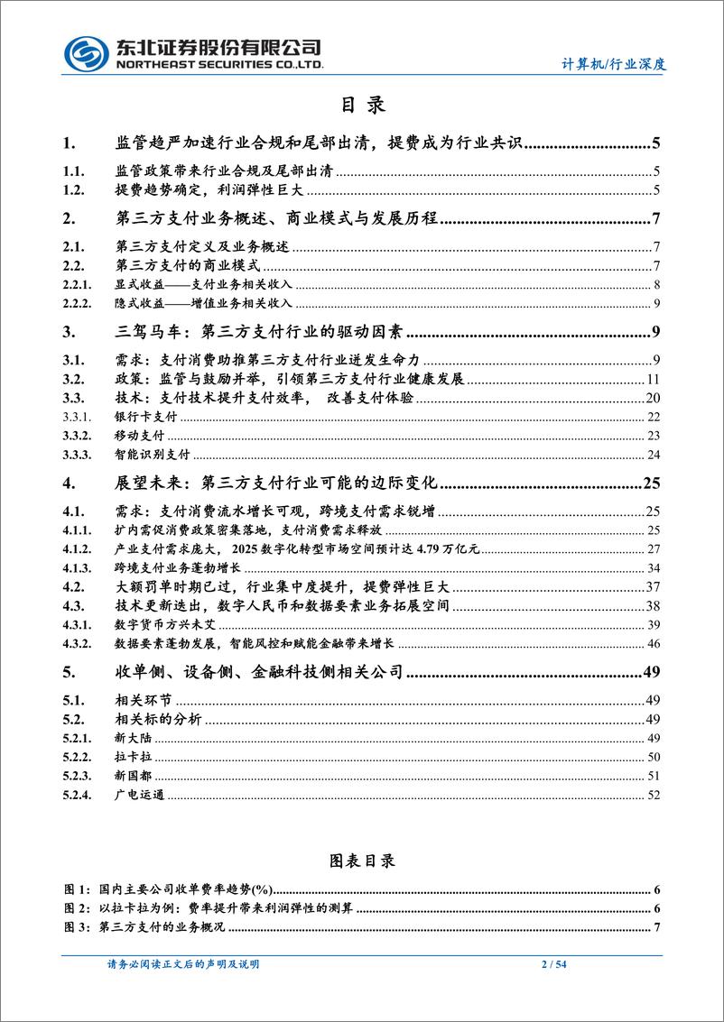 《计算机第三方支付行业深度报告：监管加速第三方支付合规及出清，提费利润弹性巨大-240515-东北证券-54页》 - 第2页预览图