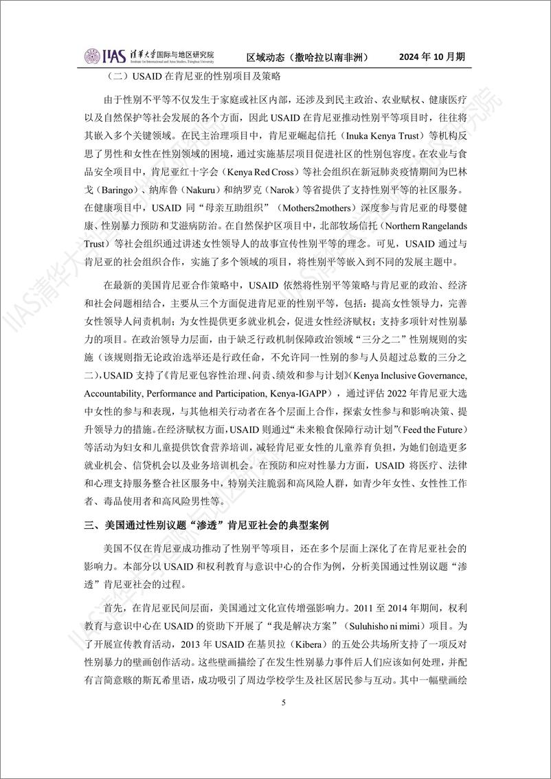 《撒哈拉以南非洲地区2024年10月期：以“性别”之名：美国对肯尼亚社会的渗透-14页》 - 第5页预览图