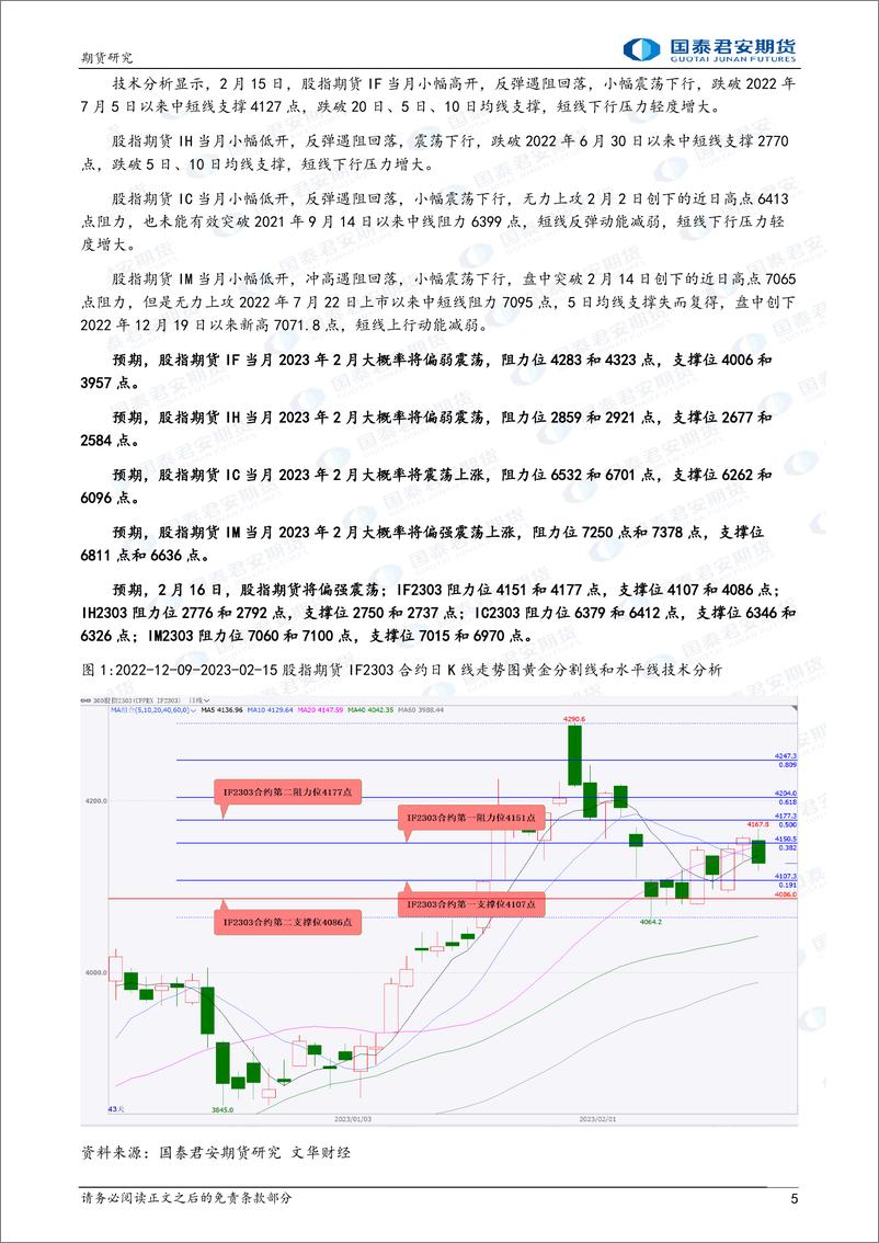 《股指期货将偏强震荡，黄金、铜期货将震荡下跌，原油、螺纹钢、铁矿石期货将震荡上涨-20230216-国泰君安期货-41页》 - 第6页预览图