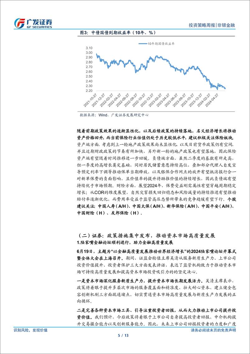 《非银金融行业：政策提升市场长期可投性，建议左侧关注非银板块-240623-广发证券-13页》 - 第5页预览图