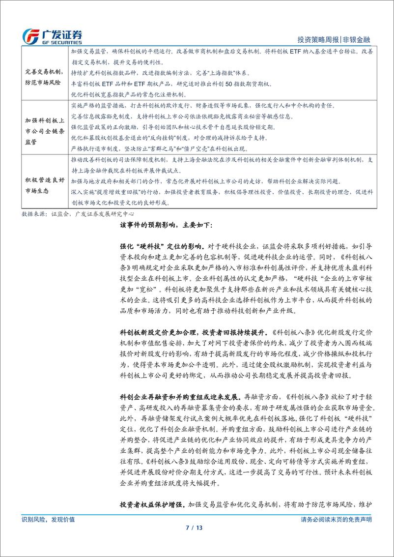 《非银金融行业：政策提升市场长期可投性，建议左侧关注非银板块-240623-广发证券-13页》 - 第7页预览图