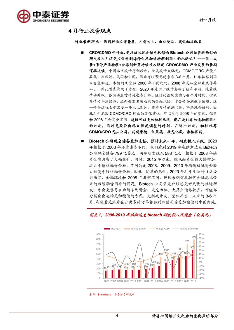 《医药生物行业：内需为主、出口受益，医药行业攻守兼备-20200331-中泰证券-14页》 - 第5页预览图