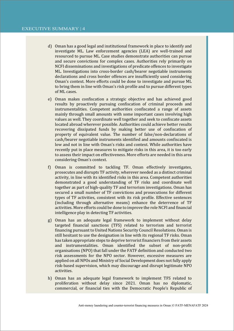 《金融行动特别工作组-阿曼打击洗钱和恐怖主义融资的措施（英）-2024.12-283页》 - 第6页预览图