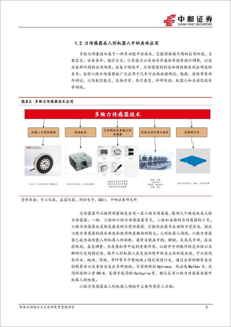 《机械设备行业力传感器：高价值量零部件，人形拉动广阔需求空间-240708-中邮证券-24页》 - 第5页预览图