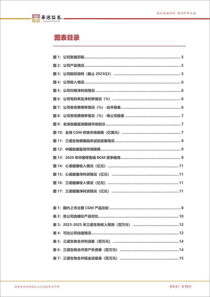 《三诺生物-300298.SZ-CGM海外发力在即，掘金百亿美元市场-20240418-华源证券-16页》 - 第4页预览图