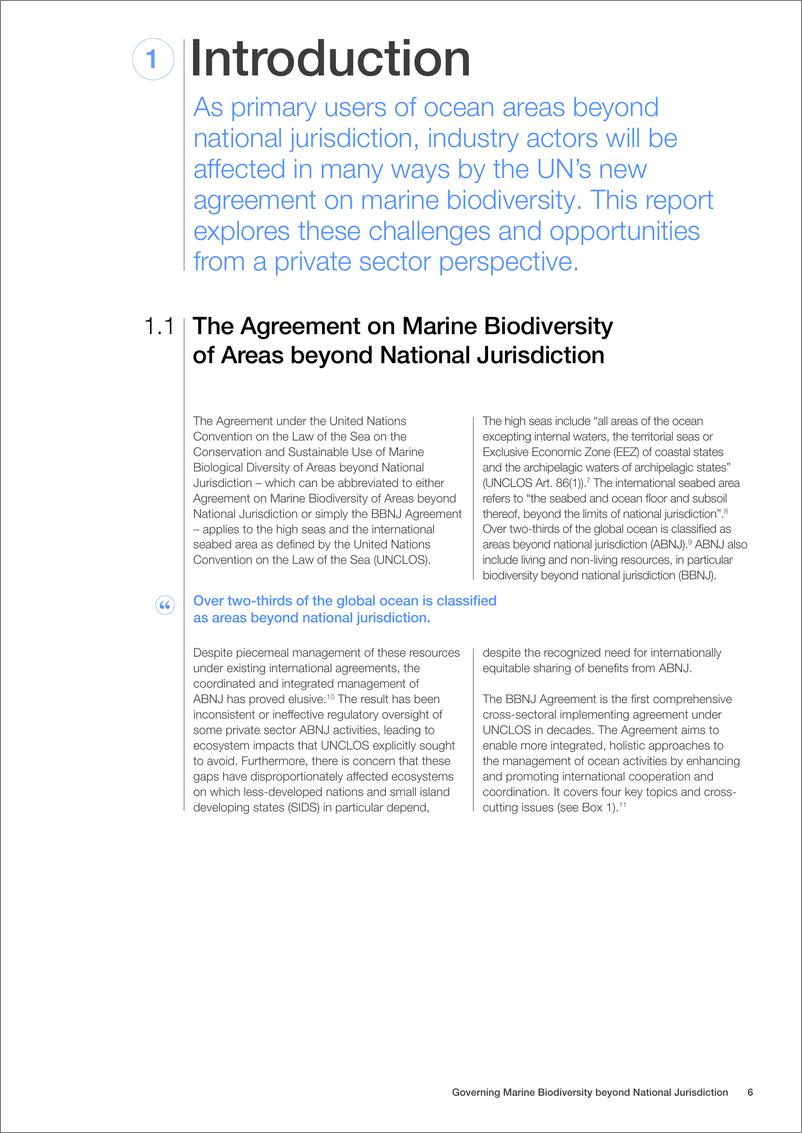 《世界经济论坛-管理国家管辖范围以外的海洋生物多样性：私营部门的作用和机遇（英）-2024.9-25页》 - 第6页预览图