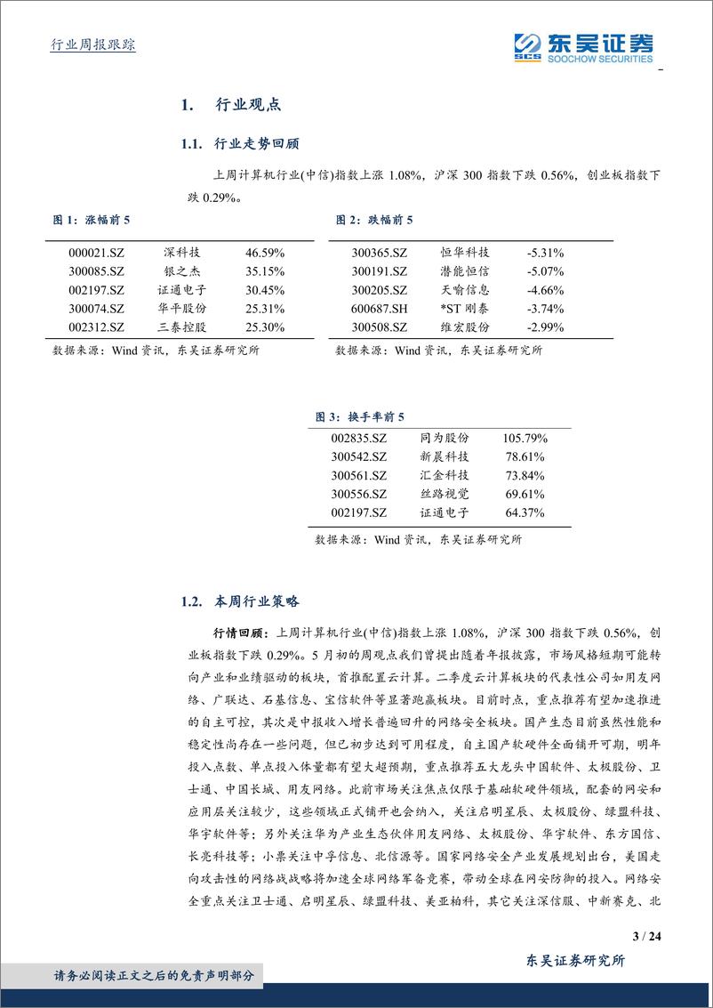 《计算机应用行业中报分析：网安板块收入增速普遍回升-20190901-东吴证券-24页》 - 第4页预览图