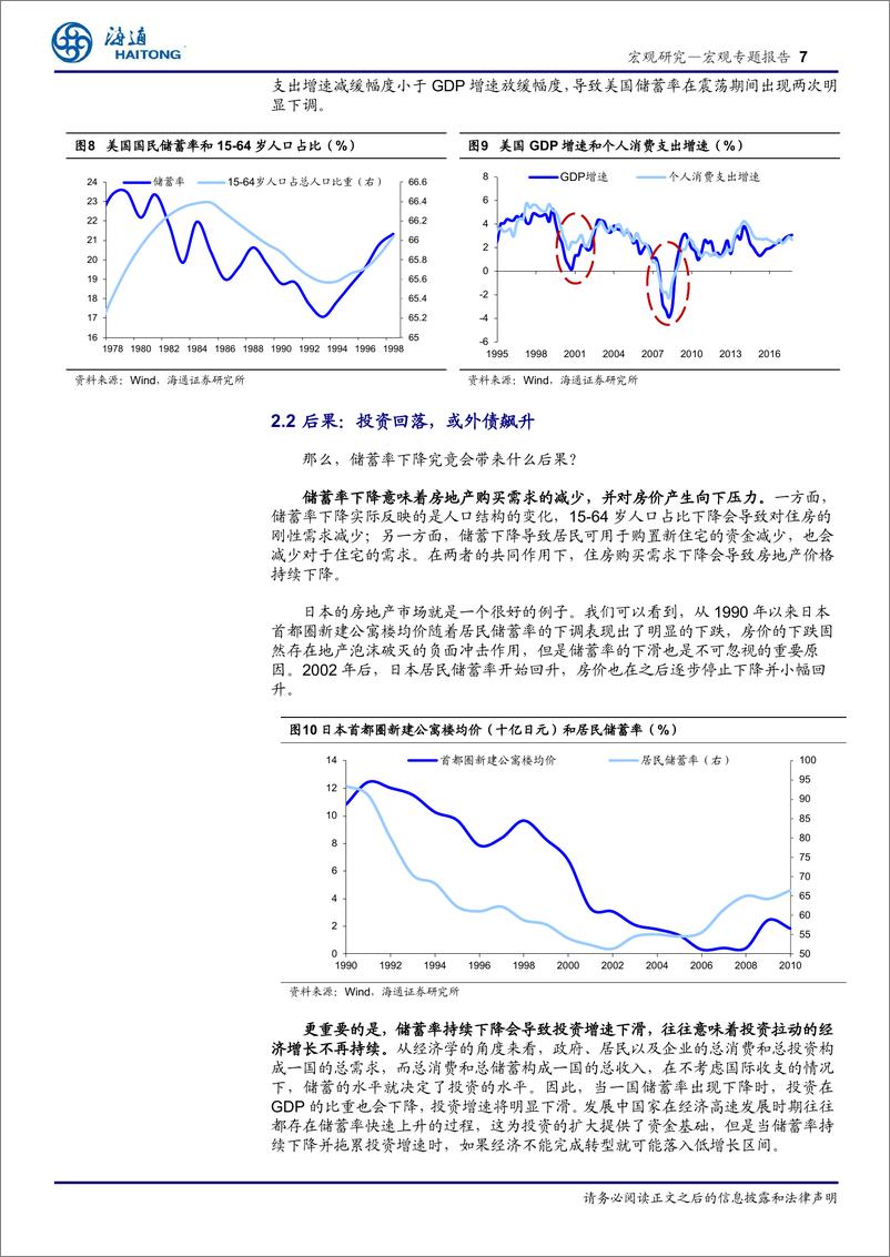 《宏观专题报告：储蓄率下降的前因后果，如何看待我国储蓄率的变化-20190307-海通证券-15页》 - 第8页预览图