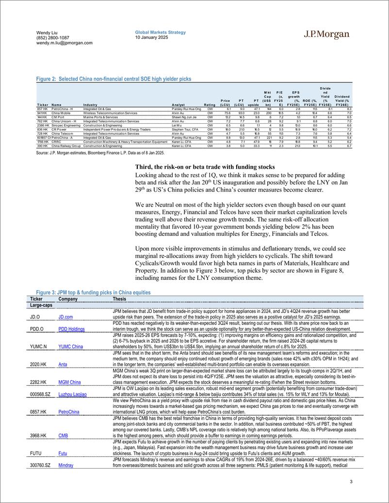 《JPMorgan-China Equity Strategy 1Q25 outlook Assessing possible marke...-112707115》 - 第3页预览图