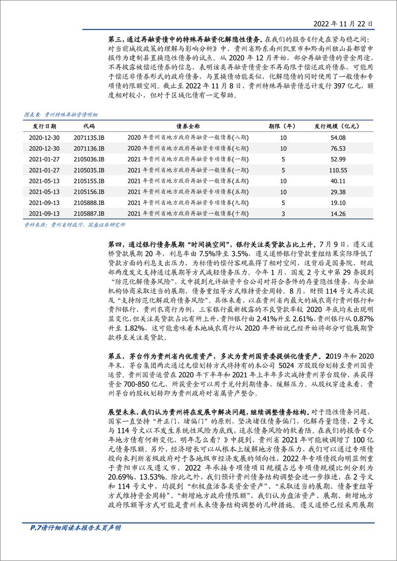 《固定收益专题：债观天下之贵州（2022），新时代闯新路，再看贵州化债-20221122-国盛证券-36页》 - 第8页预览图