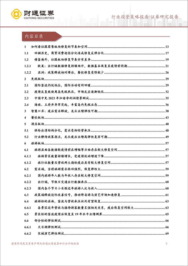 《社会服务行业疫后投资指南：布局时间的朋友-20221206-财通证券-146页》 - 第4页预览图