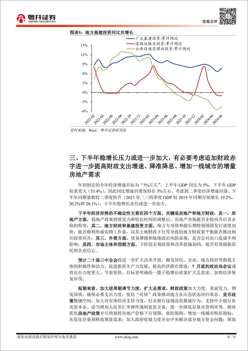 《【粤开宏观】如何看待二季度经济增速及下半年稳增长政策？-240715-粤开证券-11页》 - 第8页预览图